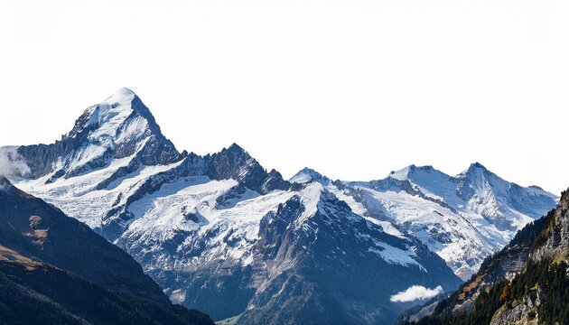 Abstract Collage Of The Swiss Alps As A Mixed Media Art Piece With A White Accent Text Area Png