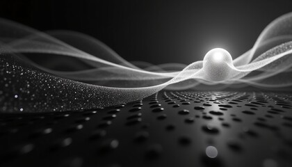 Luminous Sphere in Ethereal Fabric