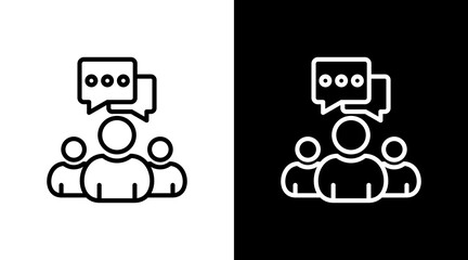 Stakeholder Communication With Icon Set Design