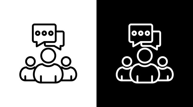 Stakeholder Communication With Icon Set Design