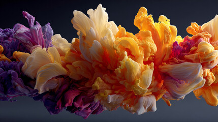 Palette emitting streams of flowing color in midair creating a dynamic, vibrant, and abstract visual ideal for digital art, creative design, artistic backgrounds, and modern visual projects