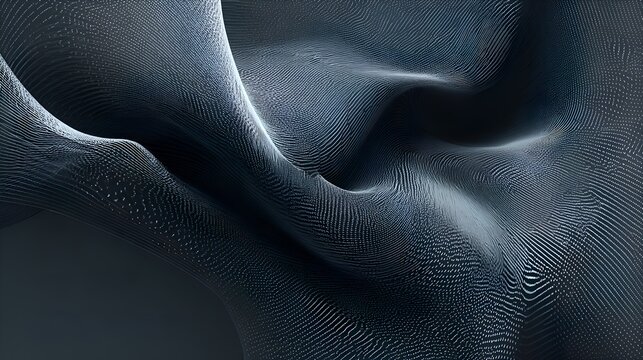 An elegant abstract flowing wave design with subtle light and shadow creates a sophisticated and mesmerizing visual experience background.