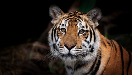 Fototapeta premium A Tiger With Front Face