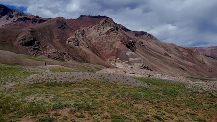 View at Horcones at Aconcagua Provincial Park Argentina