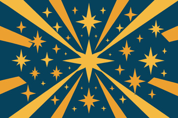 Abstract light illustration evoking connection radiant beauty vector design clean geometric starburst