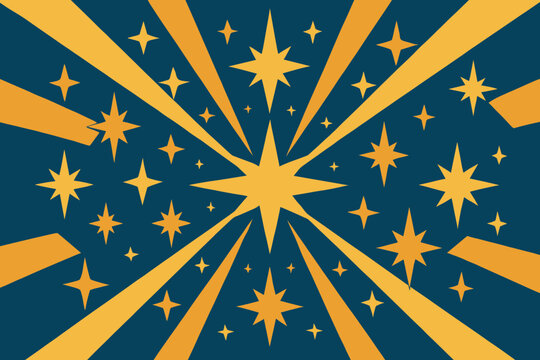 Abstract light illustration evoking connection radiant beauty vector design clean geometric starburst