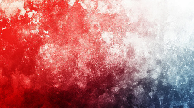 Red and white abstract blurred gradient shape on a black grainy background with noise texture creating a dynamic, modern, and artistic banner or backdrop with copy space for digital design