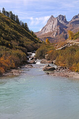 la Dora di Veny e le Piramidi Calcaree; Val Veny, Valle d'Aosta