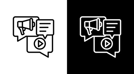 Social Media With Icon Set Design