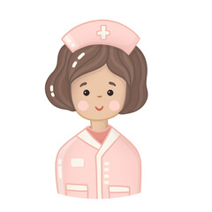 Nurse Character Illustration isolated on transparent background