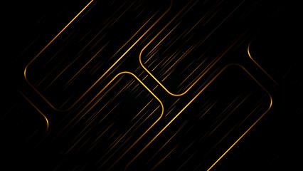 Black Background with Gold Geometric Lines