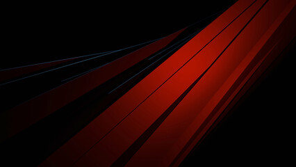 Dynamic Red Lines on a Black Abstract Background
