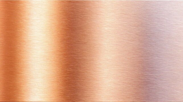 Brushed copper metal surface with warm gradient
