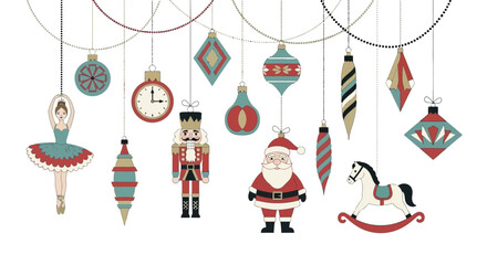 Festive Holiday Ornaments A Collection of Christmas Decorations for Celebrations and Cheer © Adel