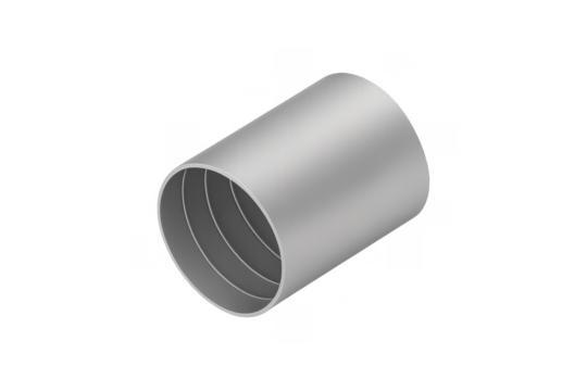 Metal pipe structure element representing industrial connection, ventilation, and plumbing systems on transparent background - Powered by Adobe
