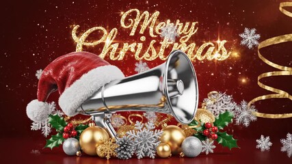 Celebrate the festive season with joyful decorations and a cheerful message