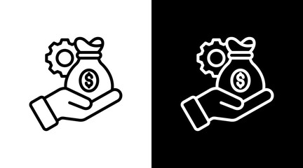 Capital Management With Icon Set Design