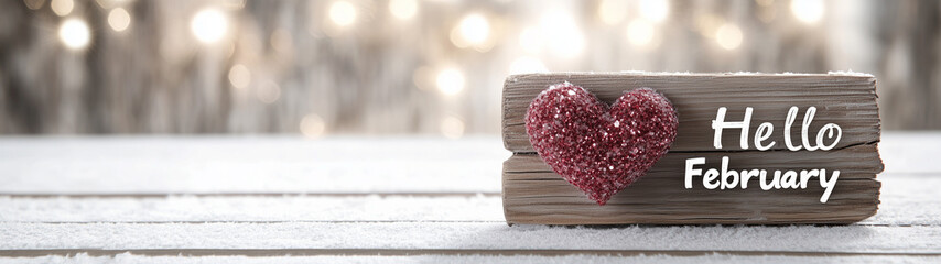Love Background Banner for February Message