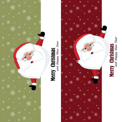 Santa Claus design for a Christmas card.