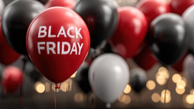 Black friday sale event promoting discounts, copy space