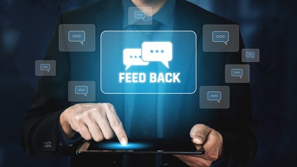 Customer or business team feedback system highlighting comments, opinions, evaluations, reviews, and suggestions from users to improve services, communication, and product quality idea insight Marrow