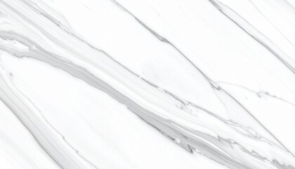 Obraz premium White marble surface with elegant grey diagonal veins and a smooth texture for design projects.