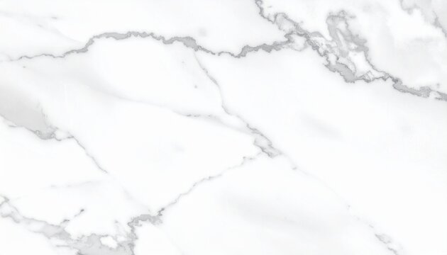 White marble surface with elegant grey veins, a natural stone texture background.
