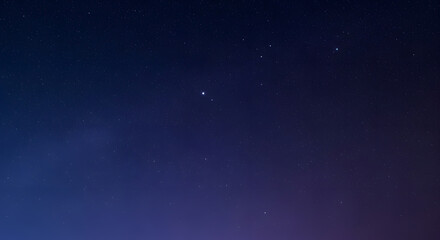 Obraz premium A dark blue night sky filled with countless twinkling stars, creating a serene and vast cosmic landscape.