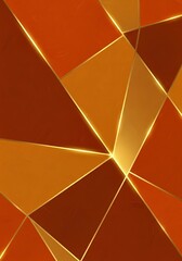 Luxury Copper Geometric Mosaic with Golden Lines and Artistic Texture