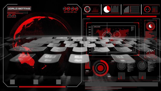 High-tech global network connection interface showing worldwide digital communication, data exchange, and internet connectivity. Global connection, data interaction, and worldwide communication. Thunk