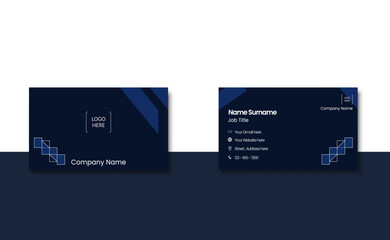 Professional Business Card Design  A clean, sleek business card template with a modern design aesthetic, perfect for professionalism and style.