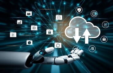 Artificial intelligence enhances cloud data storage and network backup system to improve security and connectivity Parse