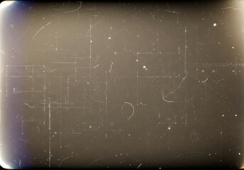 Evocative vintage film frame overlay with authentic dust and scratches