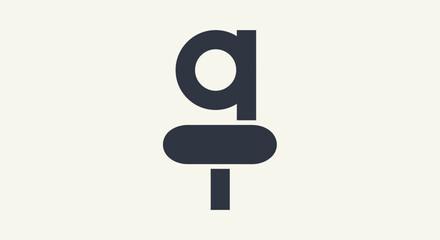 Minimalist geometric logo design featuring abstract symbol on a neutral background showcasing