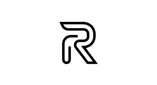 Elegant and Modern Letter R Logo Design with a Minimalist and Clean Aesthetic design