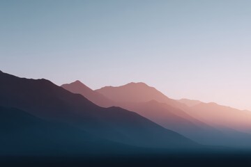 Obraz premium Minimal landscape, serene colors, ultra-realistic, trending on Adobe Stock, perfect lighting