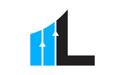 modern letter L finance logo