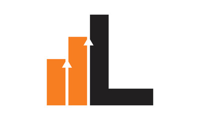 modern letter L finance logo