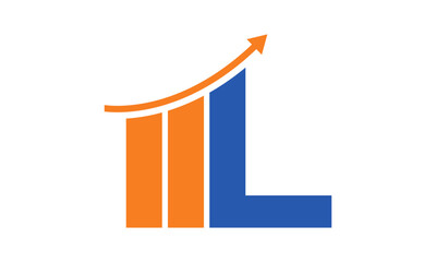 modern letter L finance logo