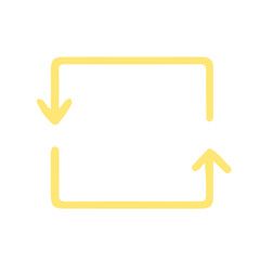 リサイクルやループをイメージした矢印