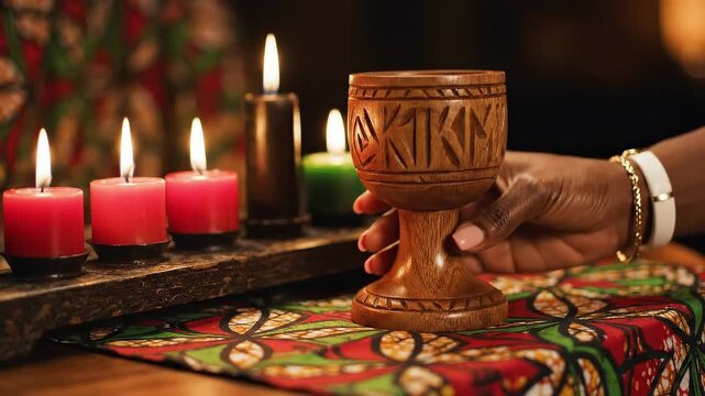 Kwanzaa Celebration: Kinara, Kikombe, and Unity
