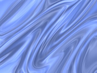 Smooth Blue Silk Fabric Draped Abstract