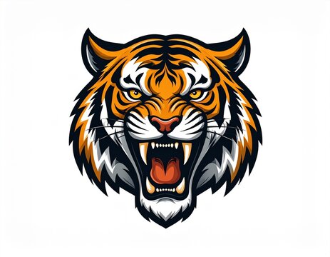 Majestic tiger logo vector for sale. 