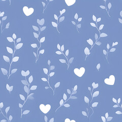 Flat seamless pattern background, generation AI 