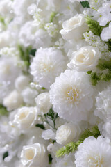 Obraz premium white floral, generation AI 