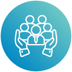 Community Care Mini Illustration Icon. Use For Modern Concept, Print, Ui, Ux Kit, Web And App Development. Vector Related To Business Finance, Management And More