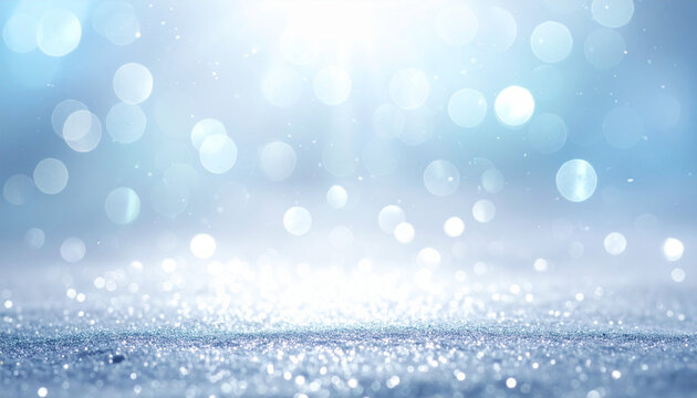 ブルーグラデーション 上品な光の煌めき背景