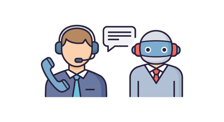 ai customer service assisting human support enhancing user experience reflecting automated support offering efficient solutions improving service