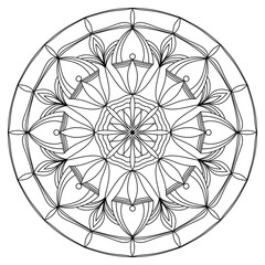 mandala circle pattern vintage decorative pattern indian skin painting tattoo oriental art