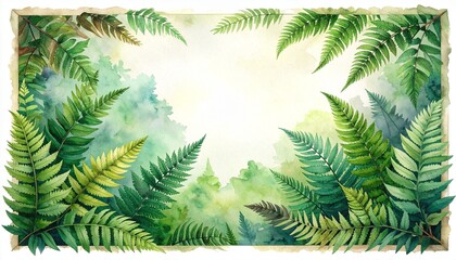 fern leaf on a black background, green fern leaf, green fern leaves, 